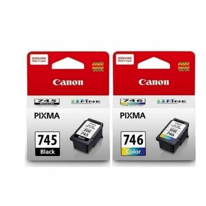 Canon Cartridge PG 745 Black + CL 746 Color 1 Set for Canon PIXMA iP2870S / MG2570S / TR4570S /