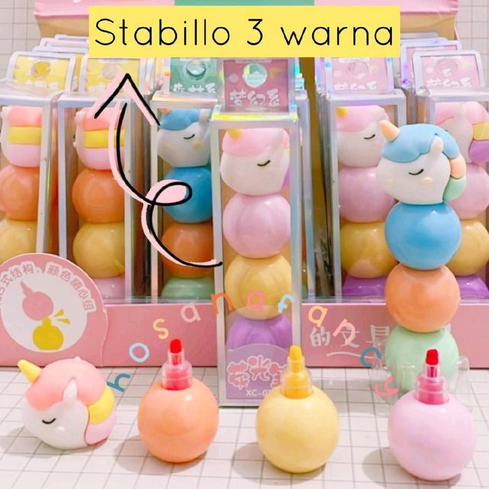 STABILLO UNICORN SUSUN/ HIGHLIGHTER STABILO LUCU SUSUN -AY109