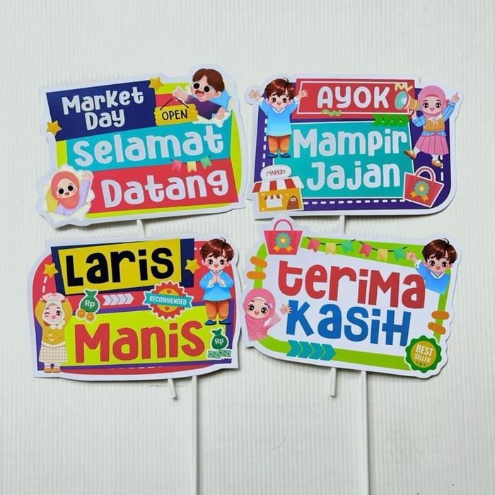 DEKORASI MARKET DAY PROPS PHOTOBOOTH
