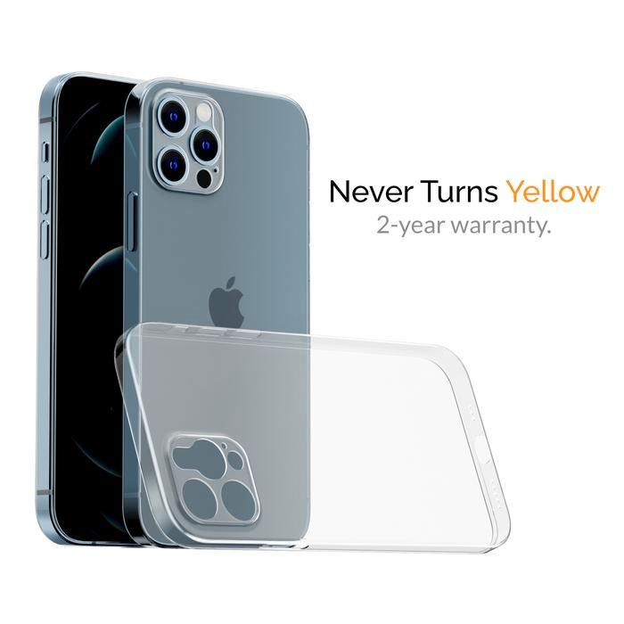 Casing Untuk Iphone 12 Series Slimcase Classic - Ultra-Thin 0.38 Mm, Transparan & Tidak Menguning