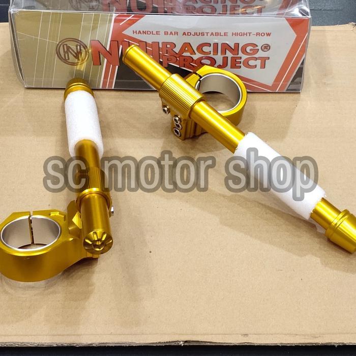 Stang Jepit Nui Racing + Jalu Stang Full Cnc 47-51Mm Up Side Down