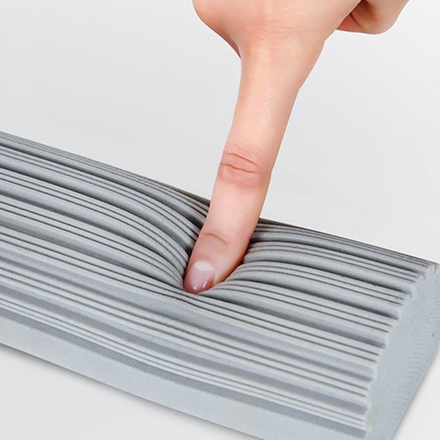 Paus Biru - Pel Lantai Karet Gagang Panjang - Pel Lantai Peras Pembersih Lantai - Alat Pel Mop Spons