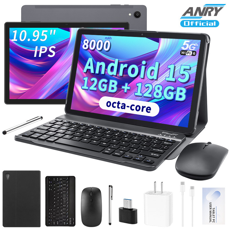 Paitanry Tablet Android 15 8000mAh 10.95inch Tablets En Oferta 2025 with 12GB+128GB, Octa-core,