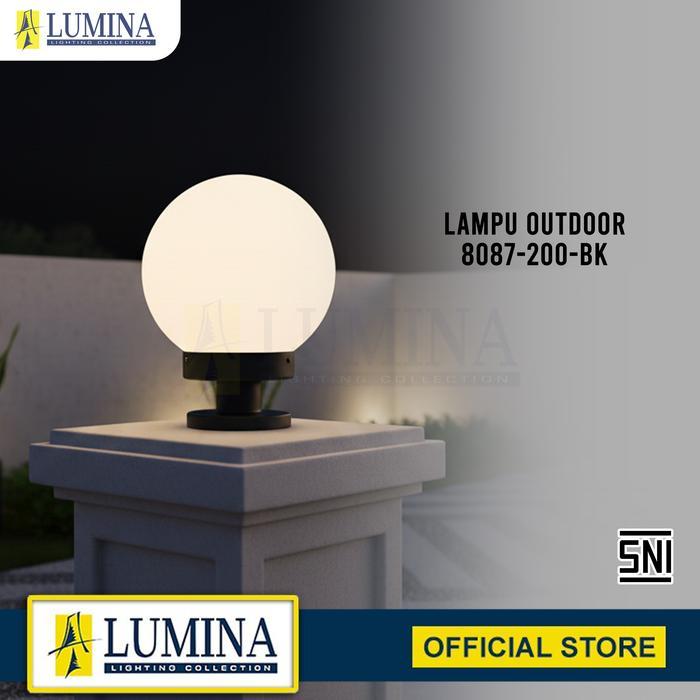 Lampu Hias Lampu Gerbang Lampu Taman Model Minimalis - Type 8087-200 BK LUMINA