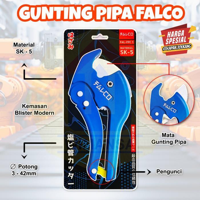 Gunting Pipa Falco Asli Super Tajar Gunting Pipa Kekar Falco