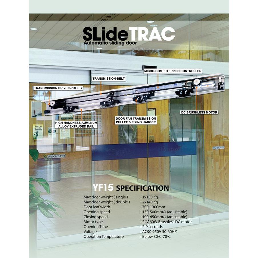Automatic Sliding Glass Door / Pintu Kaca Otomatis Slidetrac