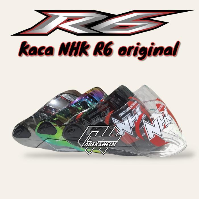 kaca visor helm NHK R6 original/dudukan kaca nhk r6