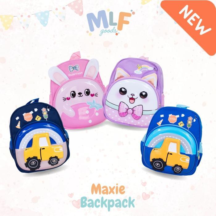 TERLARIS MLF Go- ie Backpack / Tas Ransel Sekolah / Ransel Anak Paud TK / Tas Anak Motif Cat, Jeep /