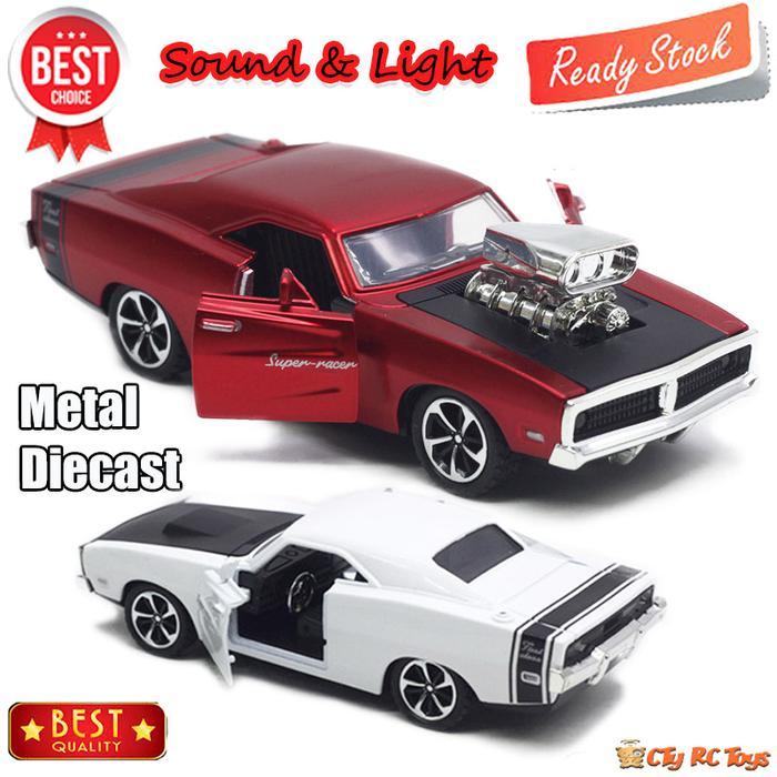 TERBARU Diecast Miniatur Mainan Mobil Mobilan Clasic Super Car Fast Furious Bahan Besi Metal Door