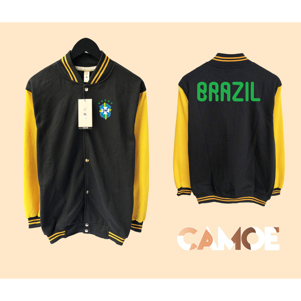 Jaket Baseball Varsity BRAZIL Piala Dunia World Cup 2026