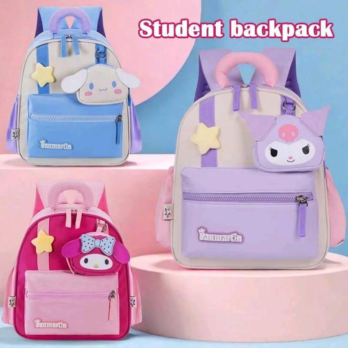 DISKON SM10 - Tas Anak TK Paud Premium Karakter Viral San Martin Anti /Tas Ransel Sekolah Anak TK
