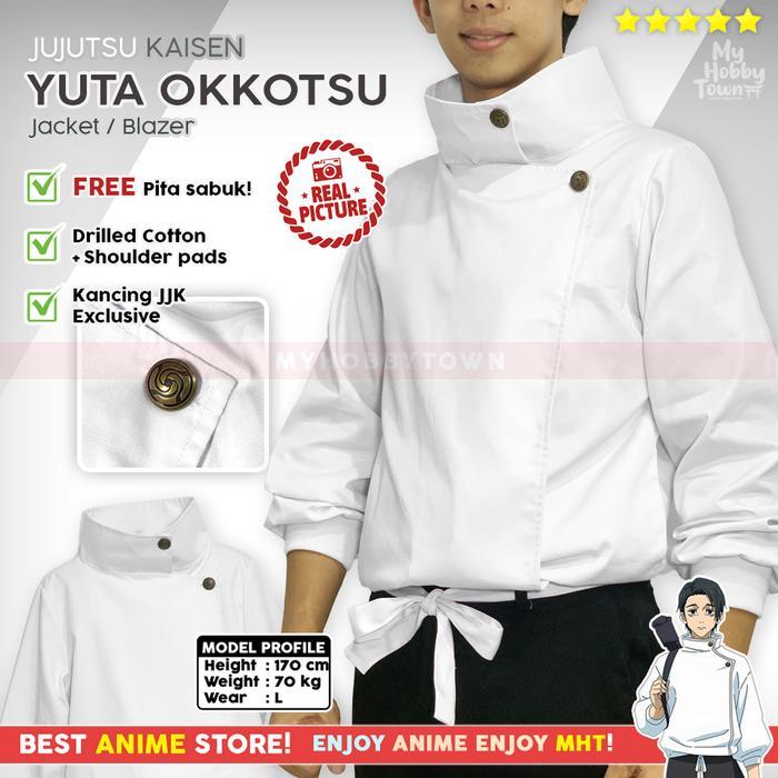 Blazer Jaket Anime Gakuran Jujutsu Kaisen Yuta Okkotsu Cosplay