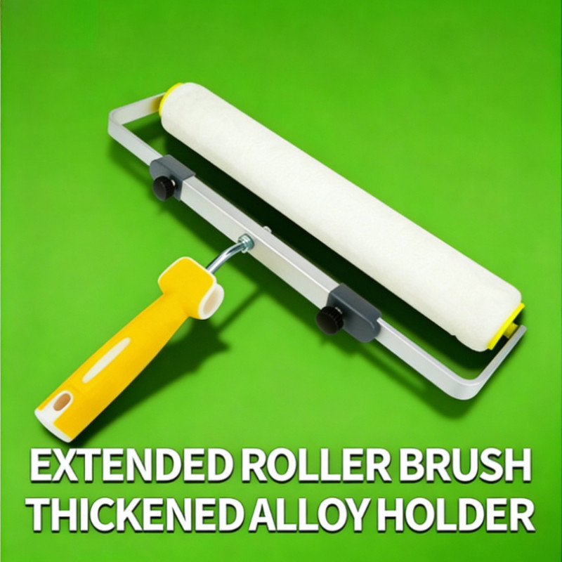 For Wall Decorative 18inch 46cm Paint Roller Brush Short-Middle-Long Plush 9MM Painting Handle Tool