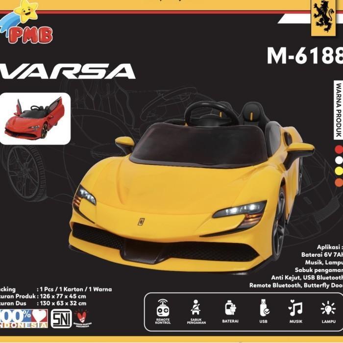 Mobil Aki Anak PMB 6188 M6188 VARSA Mobil Remote Remot Kontrol Murah - Kuning
