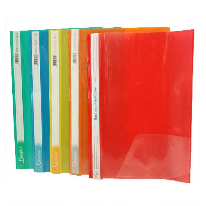 "New" Map Plastik SnailHecter ORENJI Business File F4 Transparan Warna Folder Dokumen