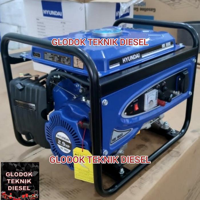 Engine Genset Hyundai HDI 2800 Generator Listrik Mesin Genset 2000Watt - hitam