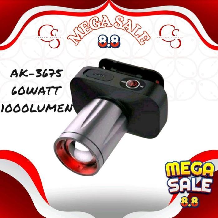 Senter Kepala Aoki AK-3675A 60 watt Pro 1000 Lumen