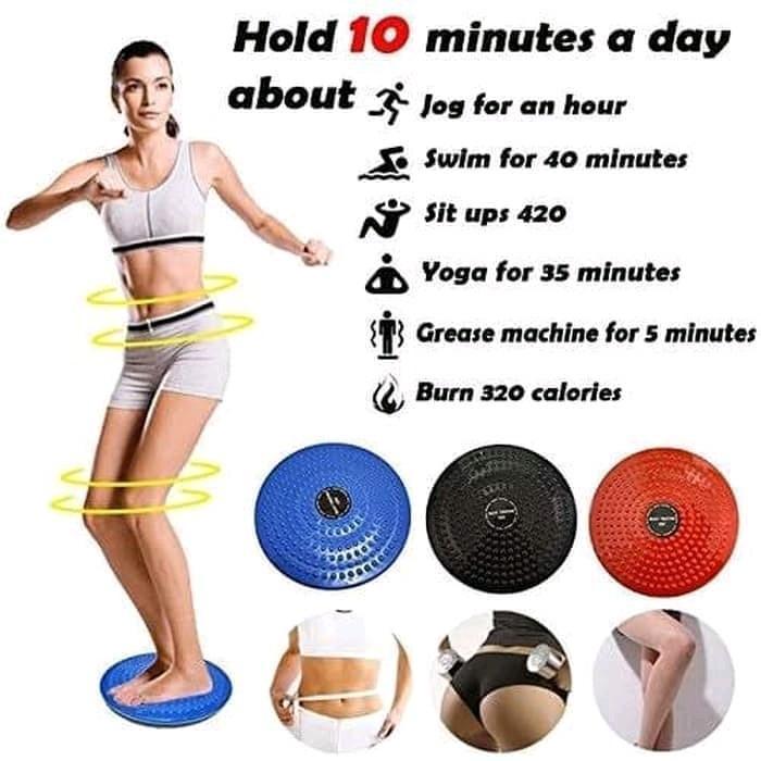 Jogging Trimmer Magnetic Body Plate Alat Olahraga Twister Gym