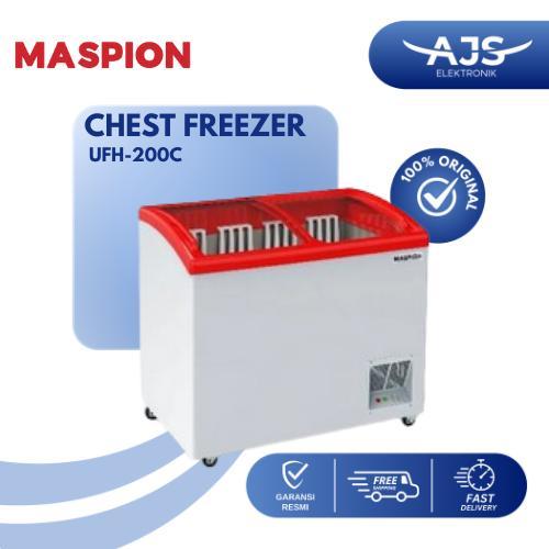 MASPION UFH 200 C CHEST FREEZER BOX 200 LITER LEMARI PEMBEKU SLIDING
