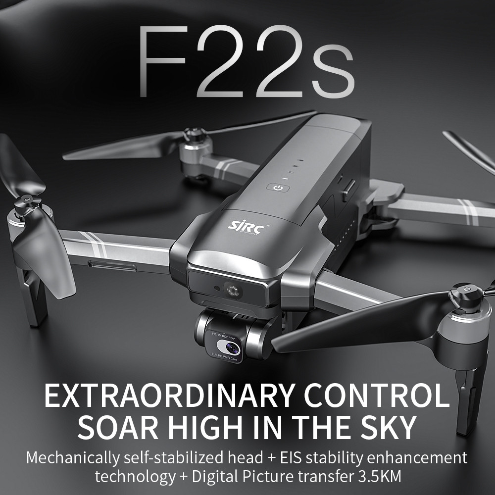 . Jhd Sjrc Orignal F22S Pro Gps Drone 4K Professional 2 Axis Gimbal Eis -
