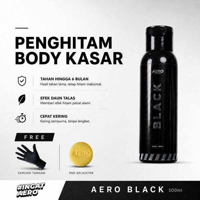 FLASH SALE AERO BLACK PENGHITAM BODY MOTOR / MOBIL - PENGHITAM BODY KASAR CAR KENDARAAN PAINT