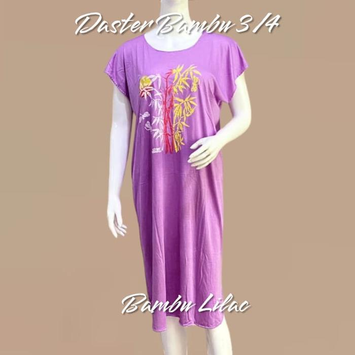 Premium Daster Bali Bambu 3/4 Jumbo Oleh Oleh Khas Bali-Best Rayon Bali Wanita Kaos Motif Cantik