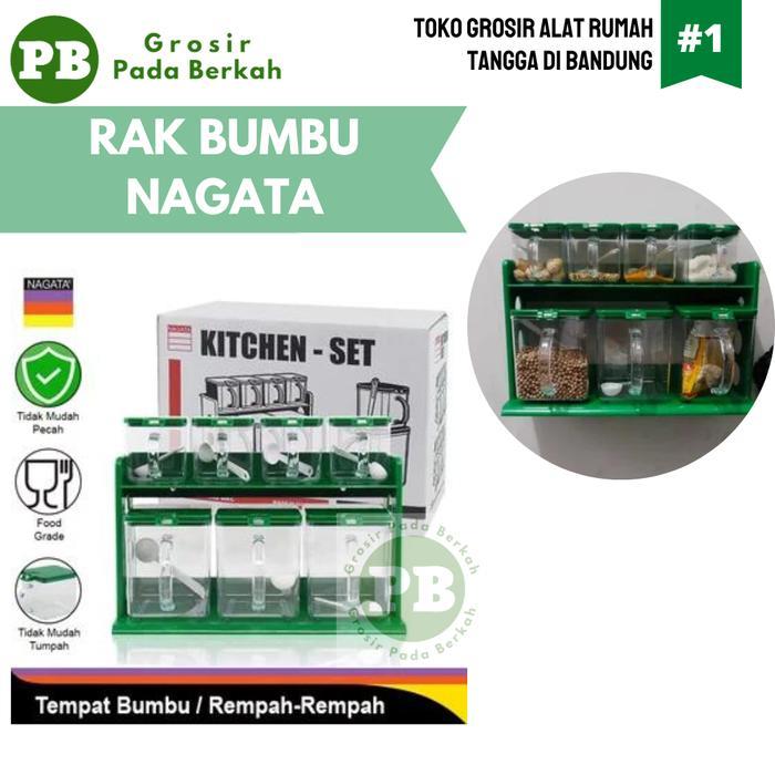 Tempat Bumbu Dapur Kitchen Set Nagata Rak Bumbu Masak Set Nagata 765E