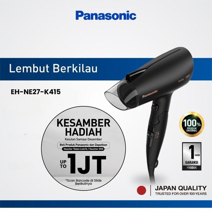 Panasonic Eh-Ne27-K415 Hair Dryer Ionity Series - Black