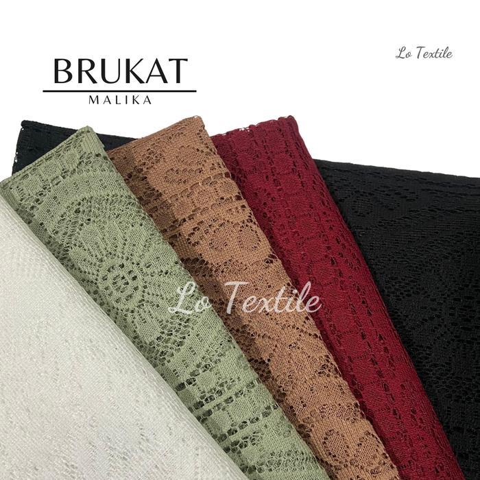 Bahan Brukat Malika Lace 0.5 Meter Kebaya Brokat Malika Kain Brukat Premium