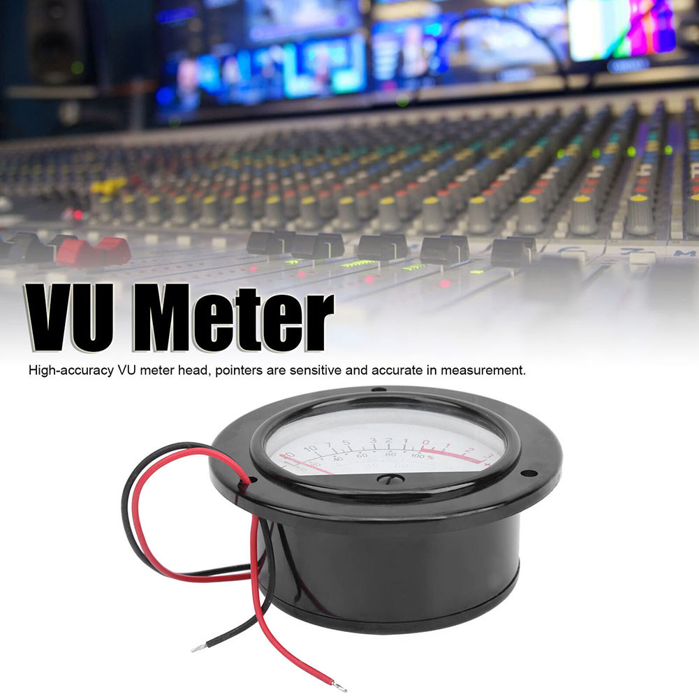 Portable Audio Equipment, Vu Ammeter, Db Meter, Flat Discharge Power Meter With Light, Audio Meter