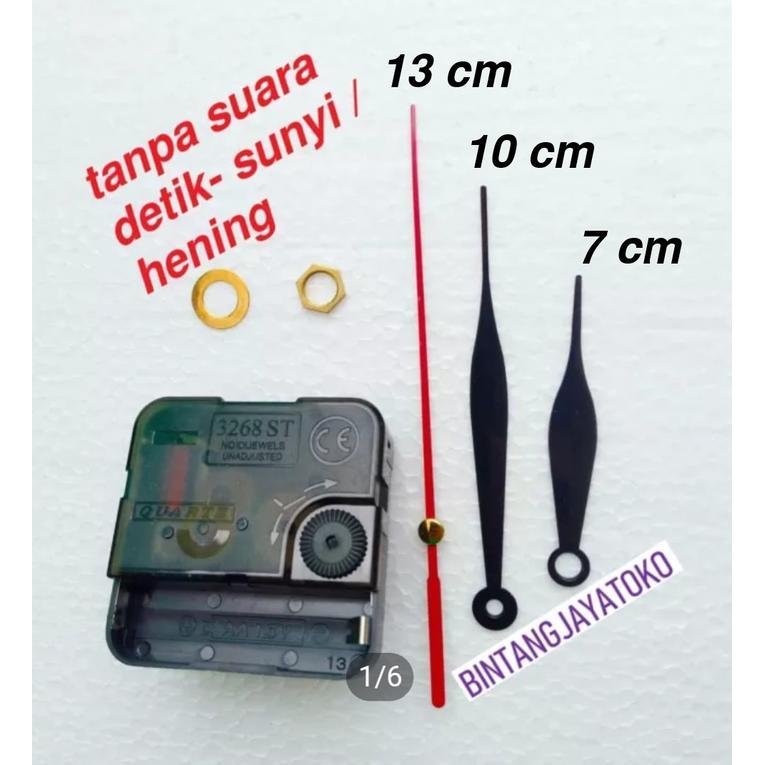 mesin jam dinding sweep tanpa bunyi detik