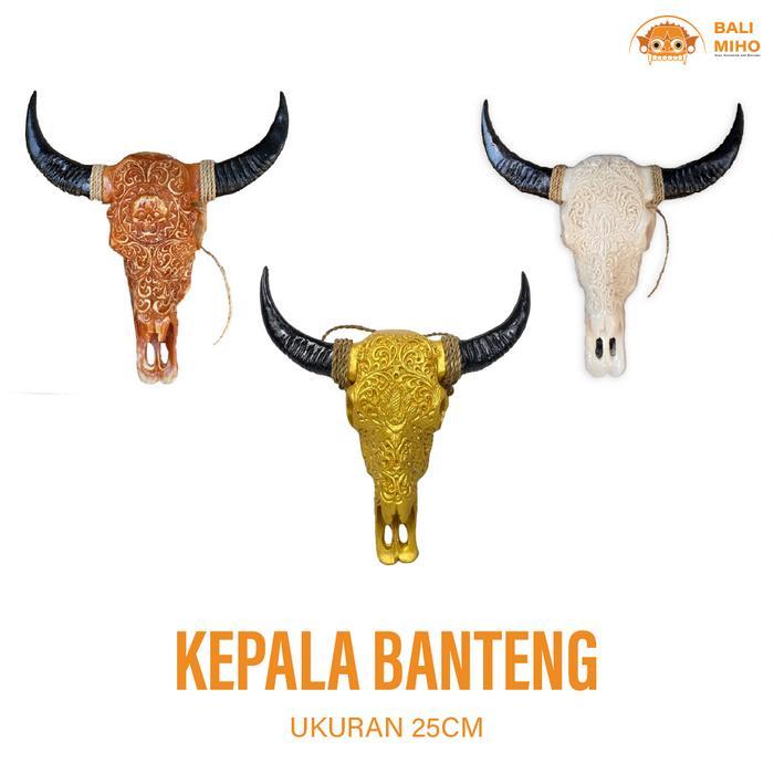 Dekorasi Dinding Patung Kepala Banteng Patung Kepala Sap Patung Kerbau