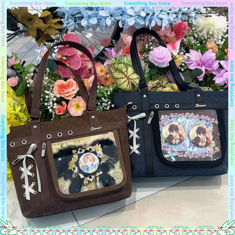 Anime Portable DIY Itabag Large Capacity Shoulder Two-Dimension Badge Goods Display Bag Underarm