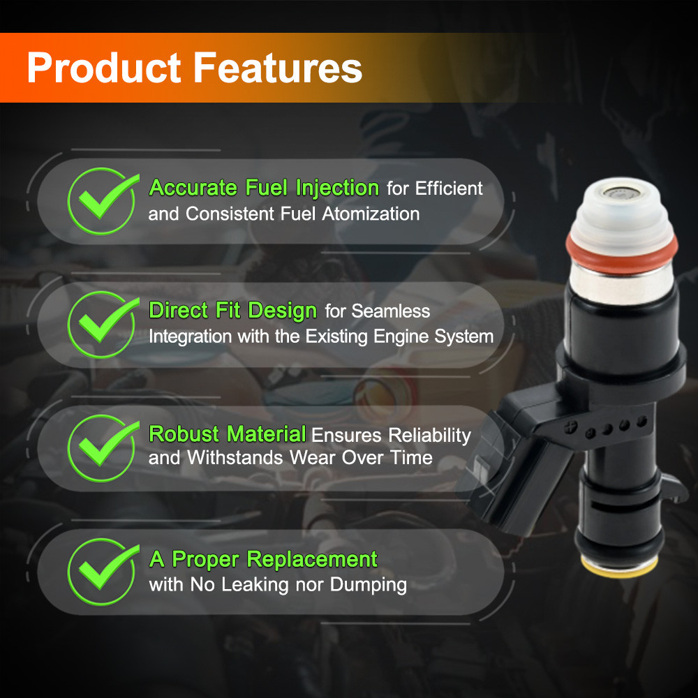 16450-R40-A01 4PCS FUEL INJECTORS FOR ACURA TSX L4 2.4L 2009-2014 MP56160 842-12365 4G2088