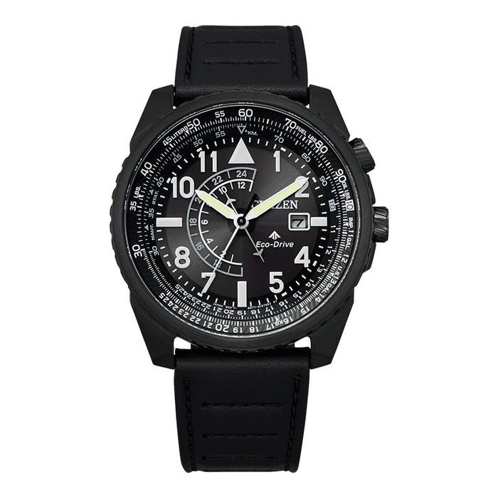 PROMO BESAR Jam Tangan Pria Citizen Promaster BJ7135-02E Nighthawk Eco Drive Black Dial Black