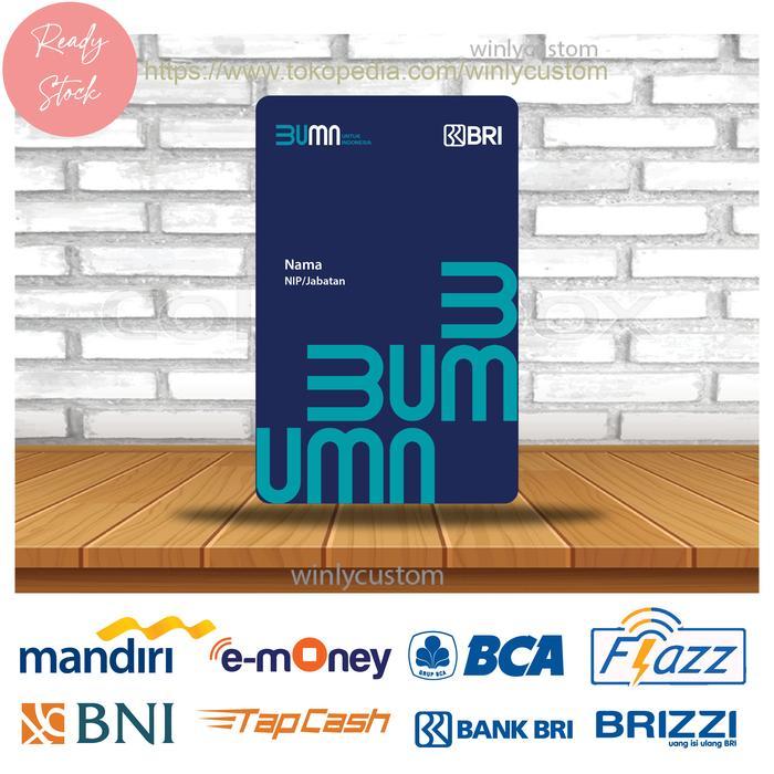 Ready E-Money Emoney Etoll ID CARD BRIZZI NEW BUMN Pegawai BRI - 1 SISI