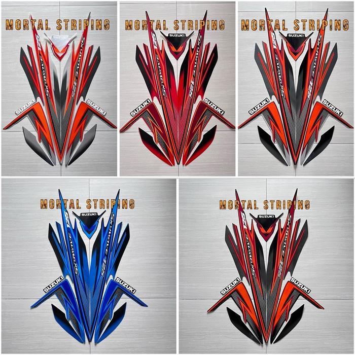 STIKER STRIPING LIS BODY SUZUKI SKYWAVE 125 2008 2009