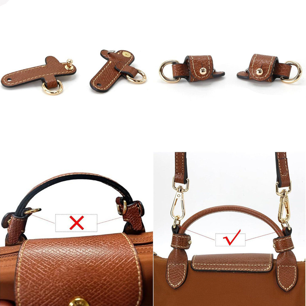 Mini Bag Leather Shoulder Strap Kit Fit for Longchamp Mini Bag