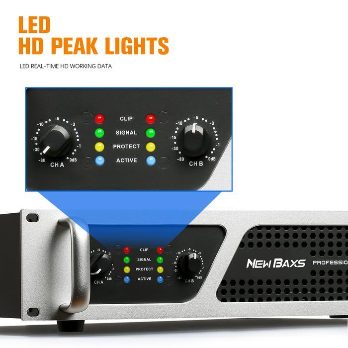 BAXS LX-3750 Audio Amplifier 2 Channel 4 Euro 8 Euro Daya Tinggi Profesional Subwoofer Amplifier