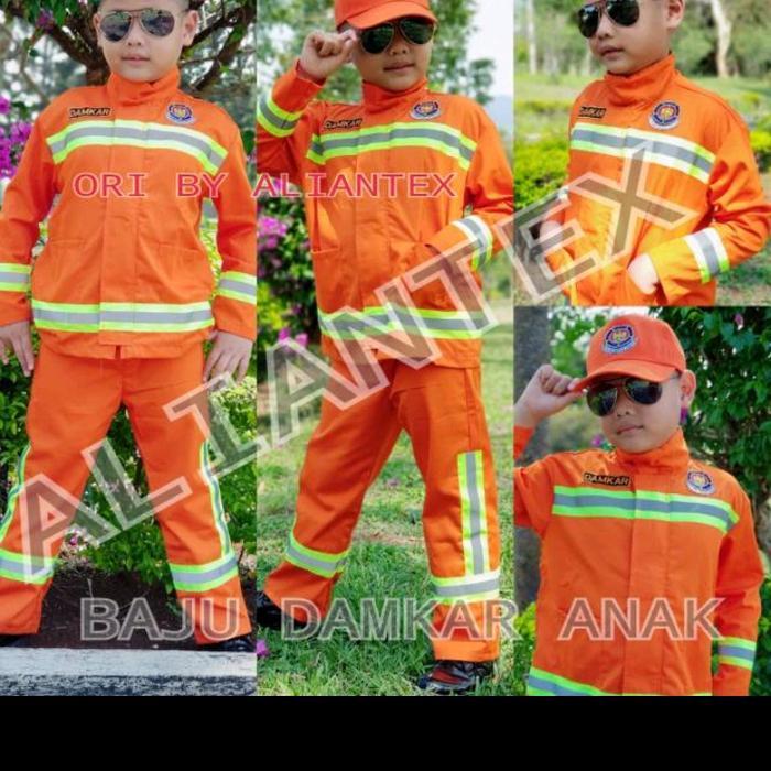 baju pemadam kebakaran anak