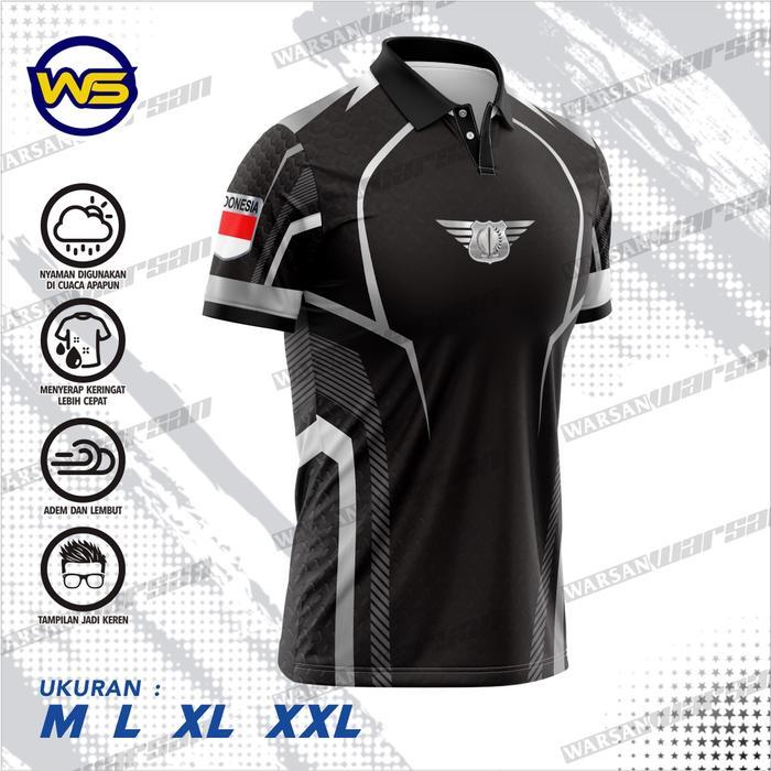 Jersey Wangki Satpam Black Series / Kaos Kerah Satpam Dryfit Sporty Lengan Pendek / Kaos Polo Satpam