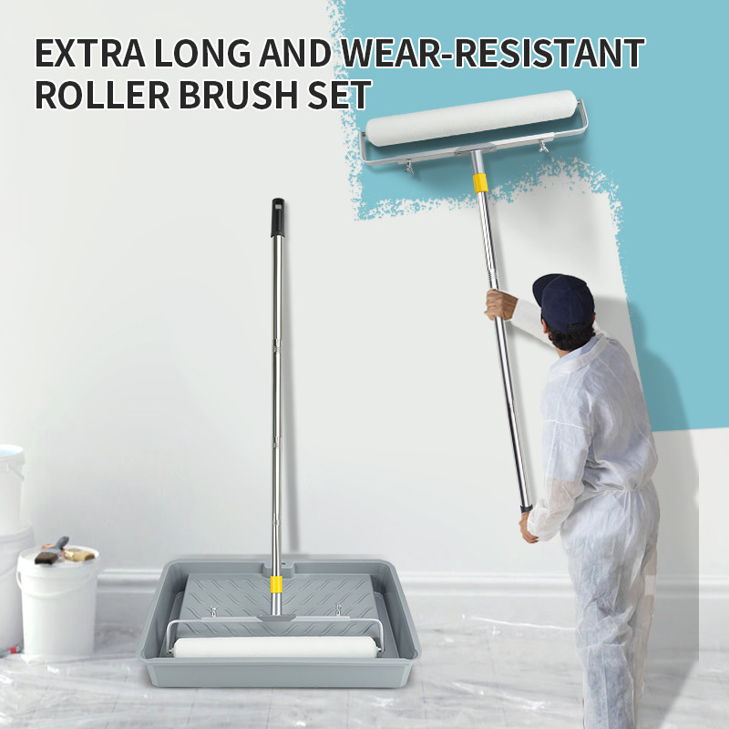 Paint tray 18 inch roller brush brushing tool spraying with painting brushes for decorative wall