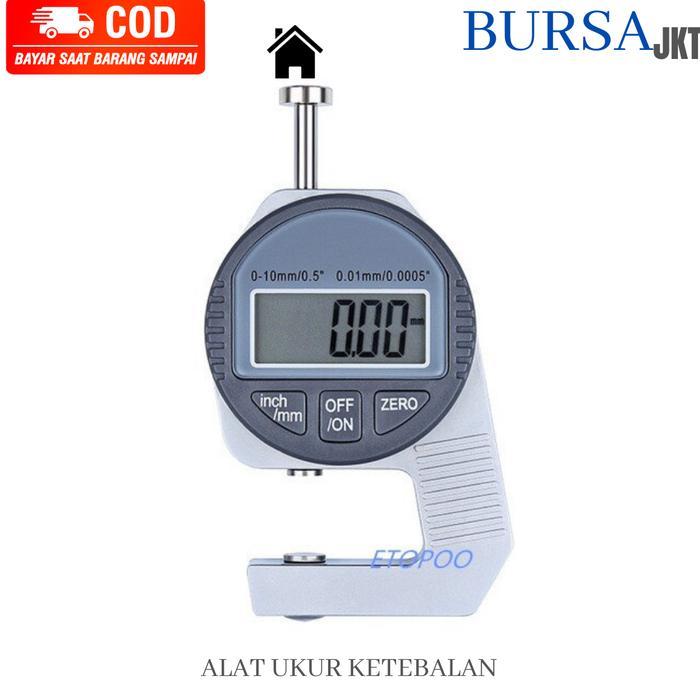 Thickness Gauge Digital Alat Ukur Ketebalan Logam Plastik Besi Plat