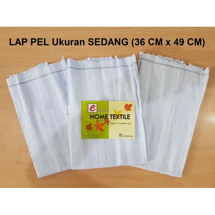 "New" Kain Lap Pel Lantai - Lap Lantai Dapur Cleaning Cloth Putih Biru