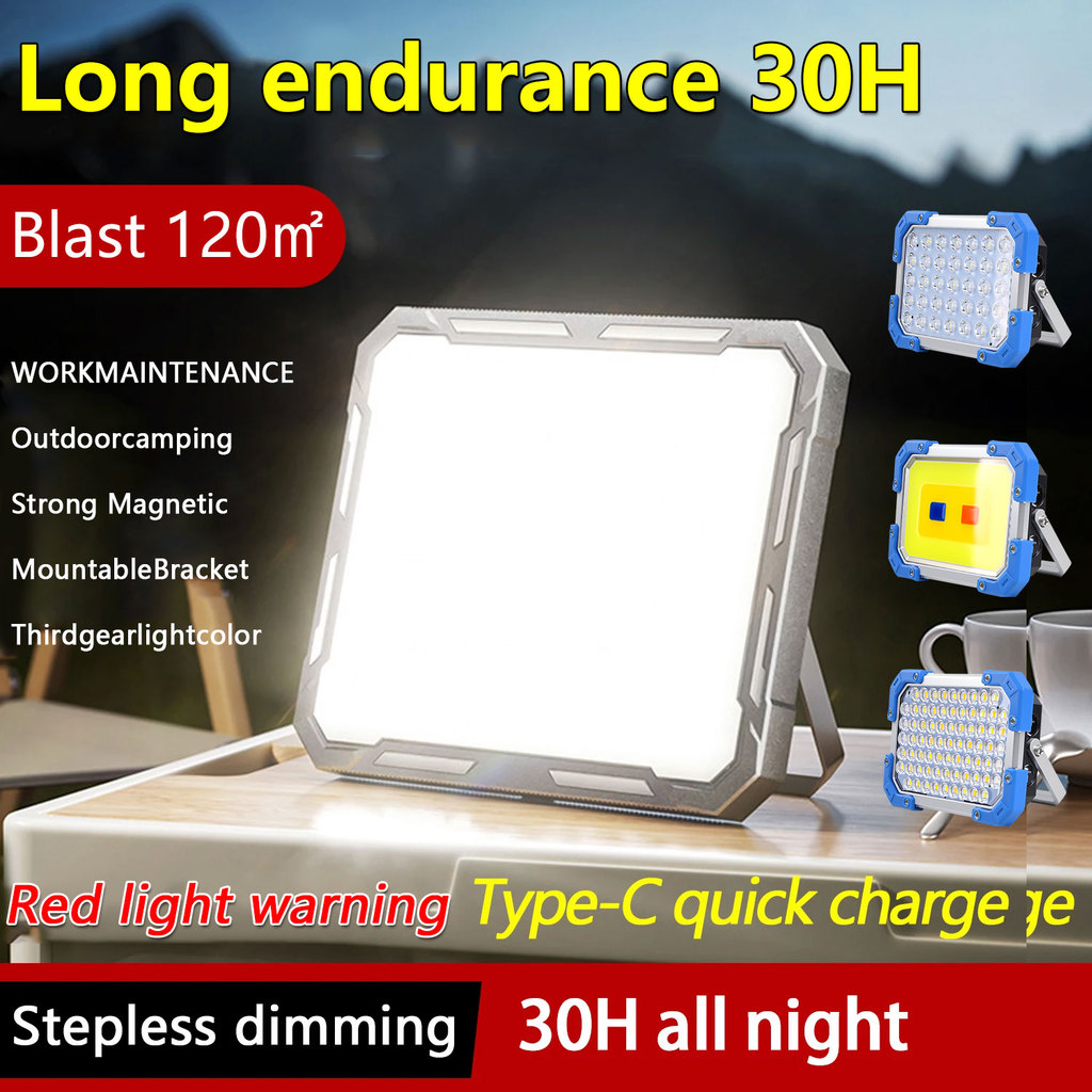 LED Camping Tent Light Rechargeable Searchlight High Power Outdoor Emergency Lighting Waterproof