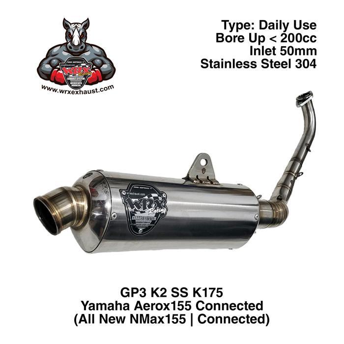 Knalpot WRX GP3 SS K175 New Aerox155