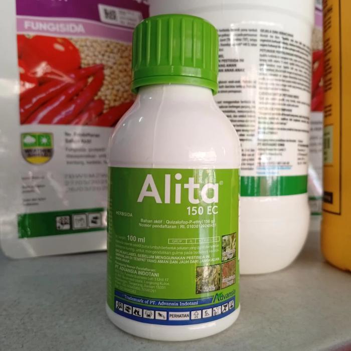 Herbisida Alita 100ml 150EC Herbisida Selektif Pra Tumbuh untuk Bawang Merah, Kacang Ijo, Kedelai,