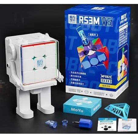 ` Magic Cube Moyu RS3M v5 3x3 Magnetic Maglev + Robot RS 3M V5 Magnetic Stickerless Puzzle Kubus