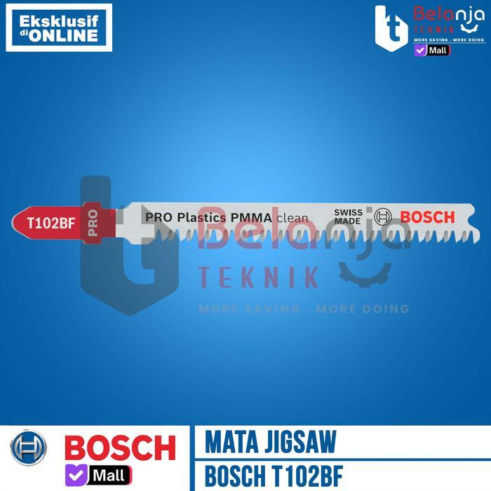 sintayanistore12 BOSCH Mata Jigsaw T102BF Clean for PMMA Arcylic Jigsaw Bosch Akrilik