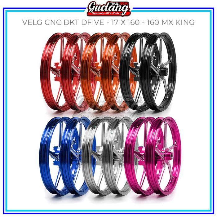 Velg Set DKT DFIVE Palang 5 Depan Belakang Mx King Ring 17 160 160 Jupiter Z 17 140 160 Matic Beat M